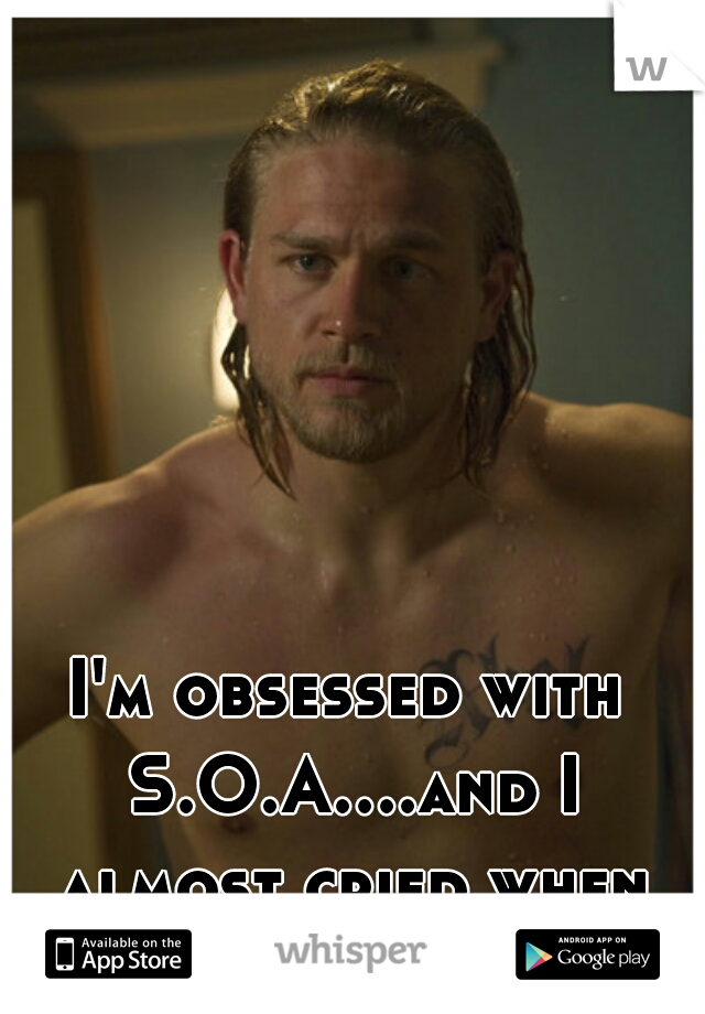 I'm obsessed with S.O.A....and I almost cried when Jax found Tara.