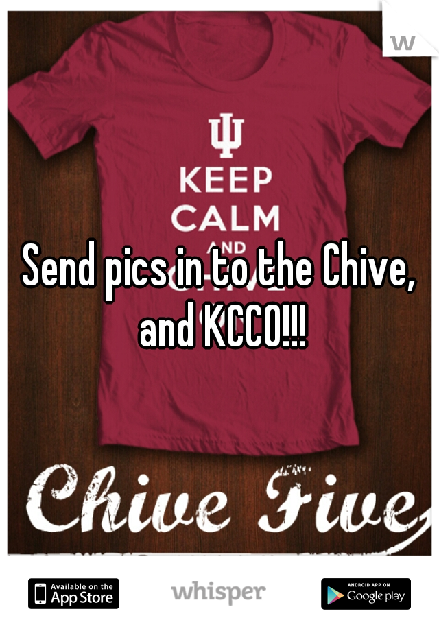 Send pics in to the Chive, and KCCO!!!