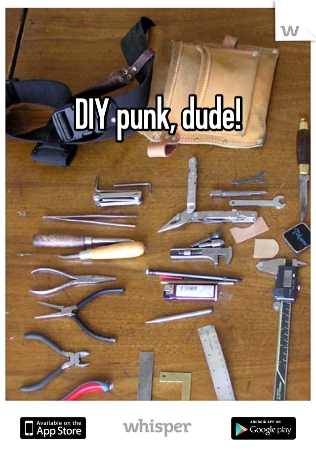 DIY punk, dude!