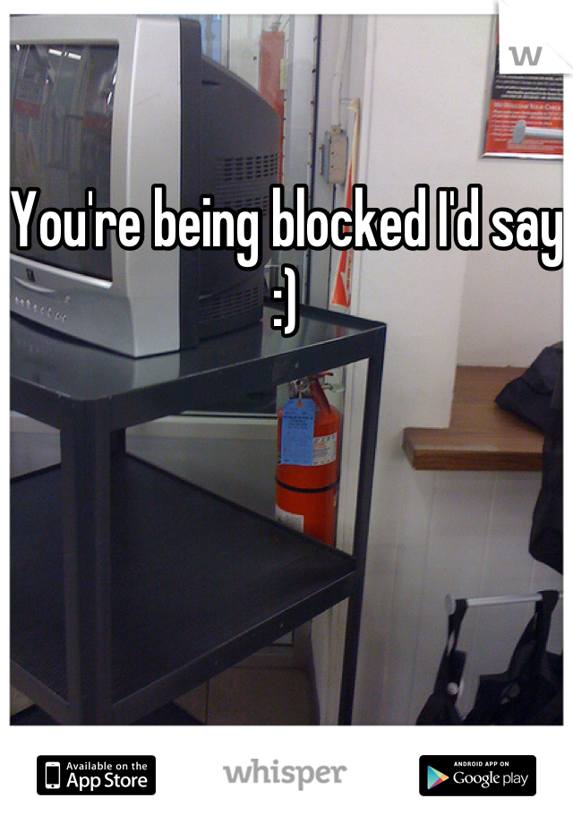 You're being blocked I'd say :)