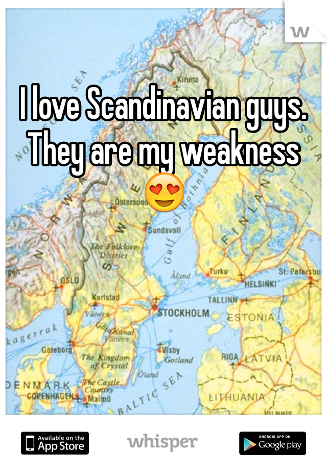 I love Scandinavian guys. They are my weakness 😍