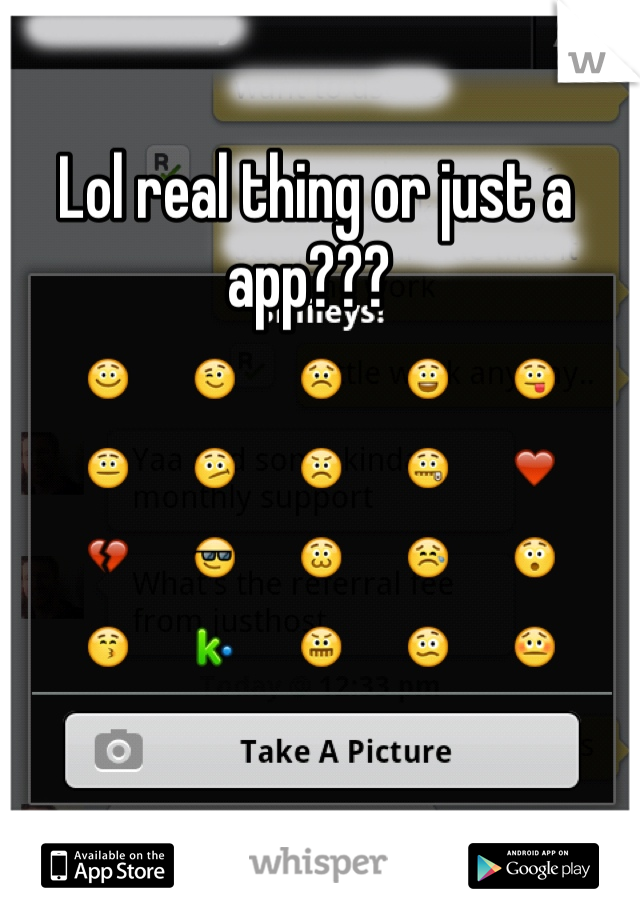Lol real thing or just a app??? 
