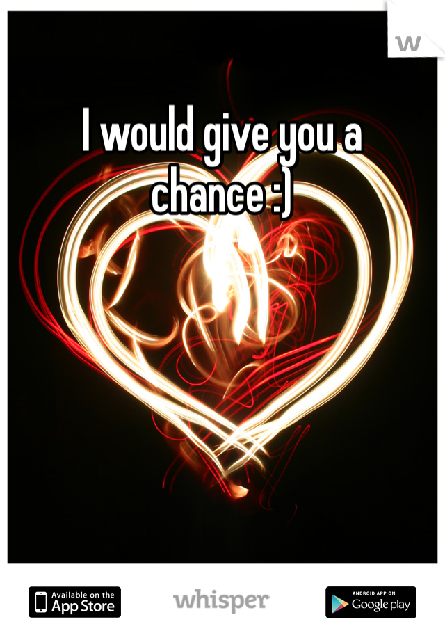 I would give you a chance :)