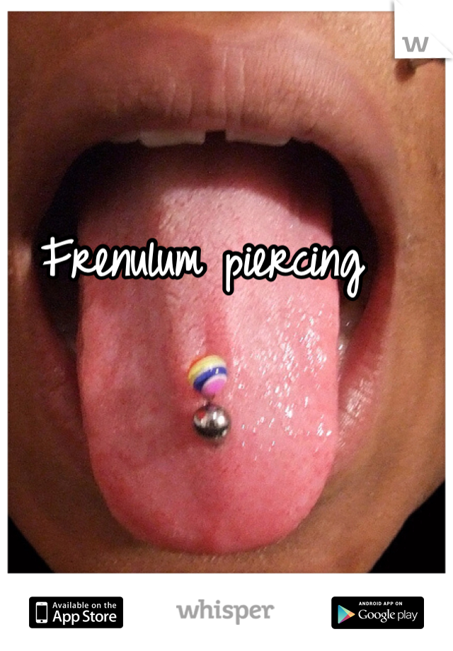 Frenulum piercing
