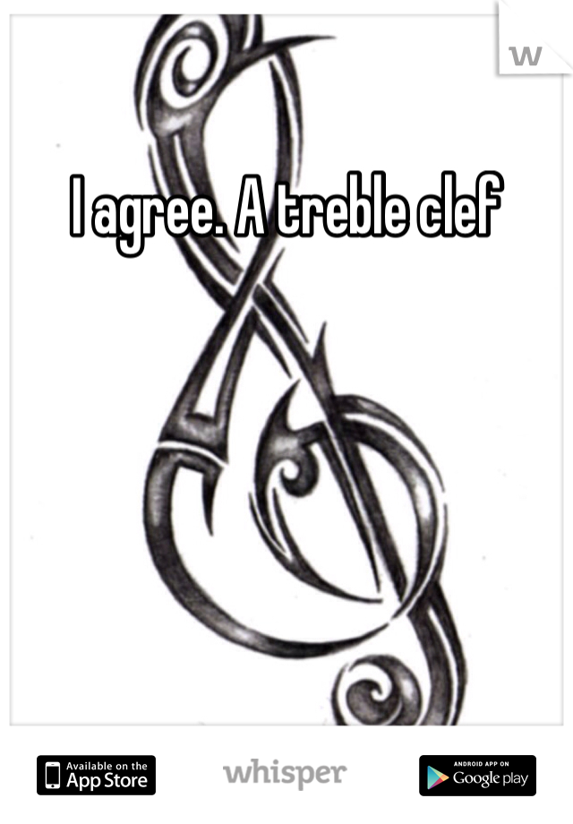 I agree. A treble clef