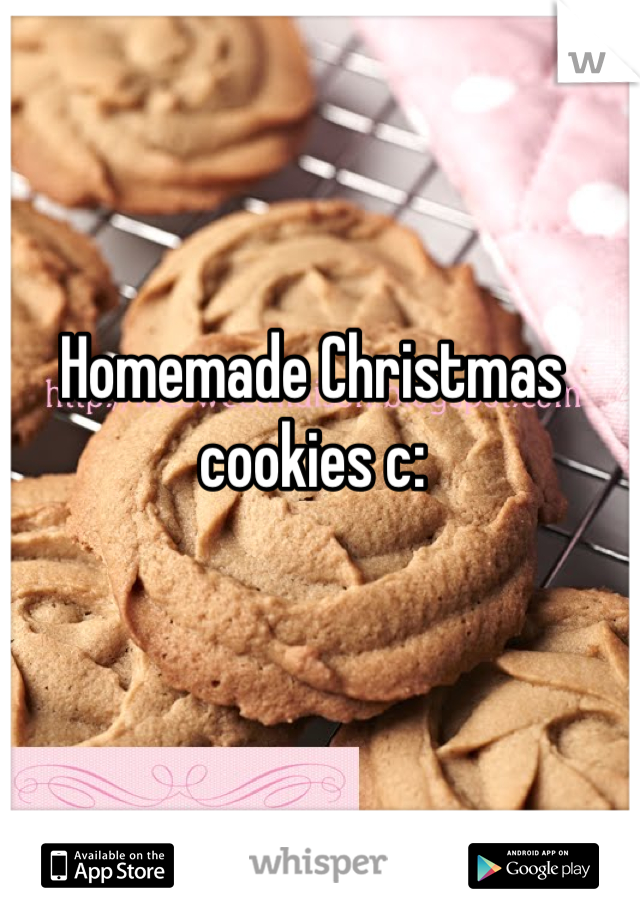 Homemade Christmas cookies c: