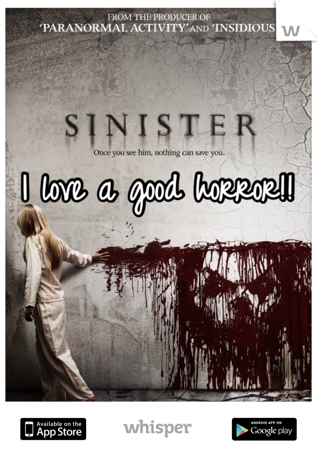 I love a good horror!! 