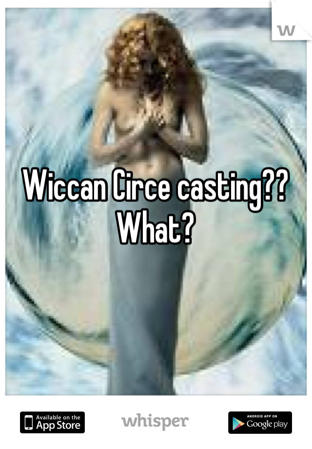 Wiccan Circe casting??
What?