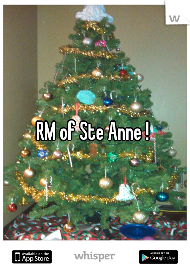 RM of Ste Anne ! 