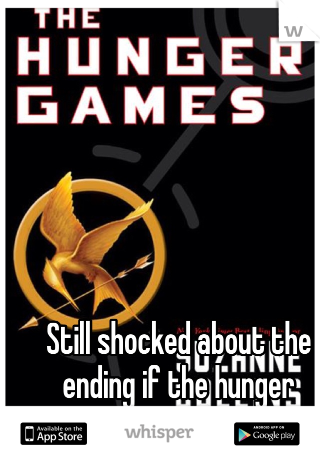 Still shocked about the ending if the hunger games trilogy, omg!!!