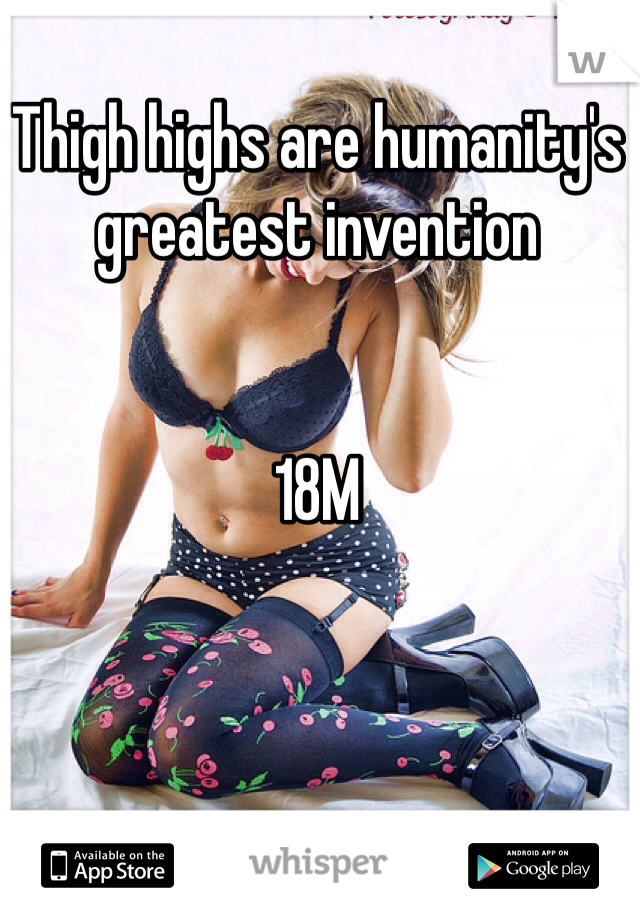 Thigh highs are humanity's greatest invention


18M