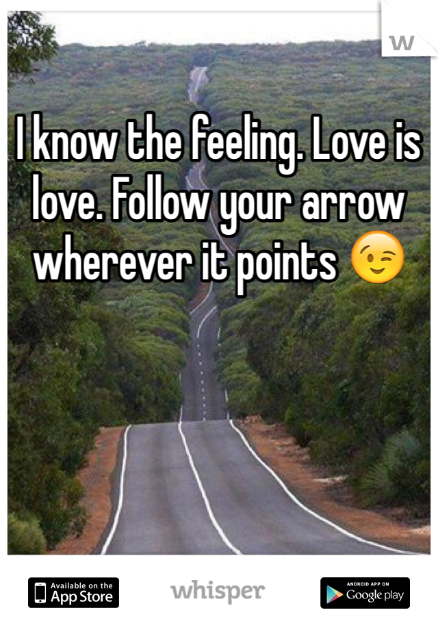 I know the feeling. Love is love. Follow your arrow wherever it points 😉