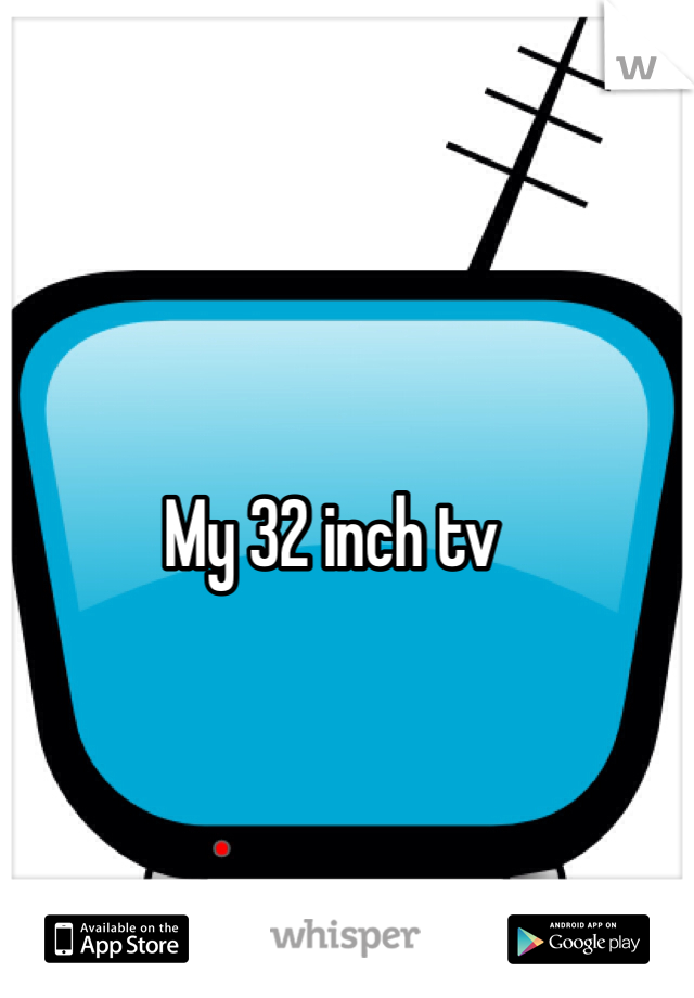 My 32 inch tv