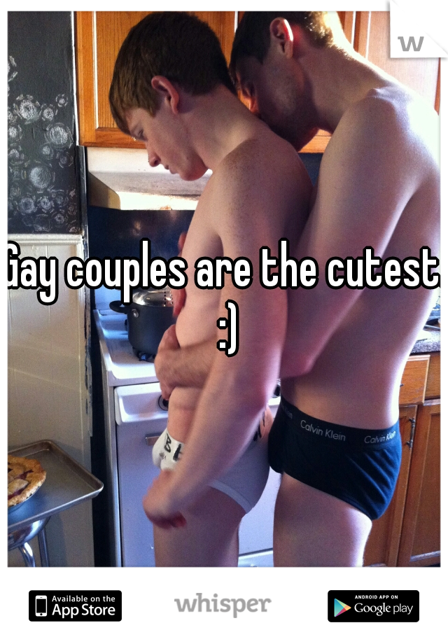 Gay couples are the cutest. :)