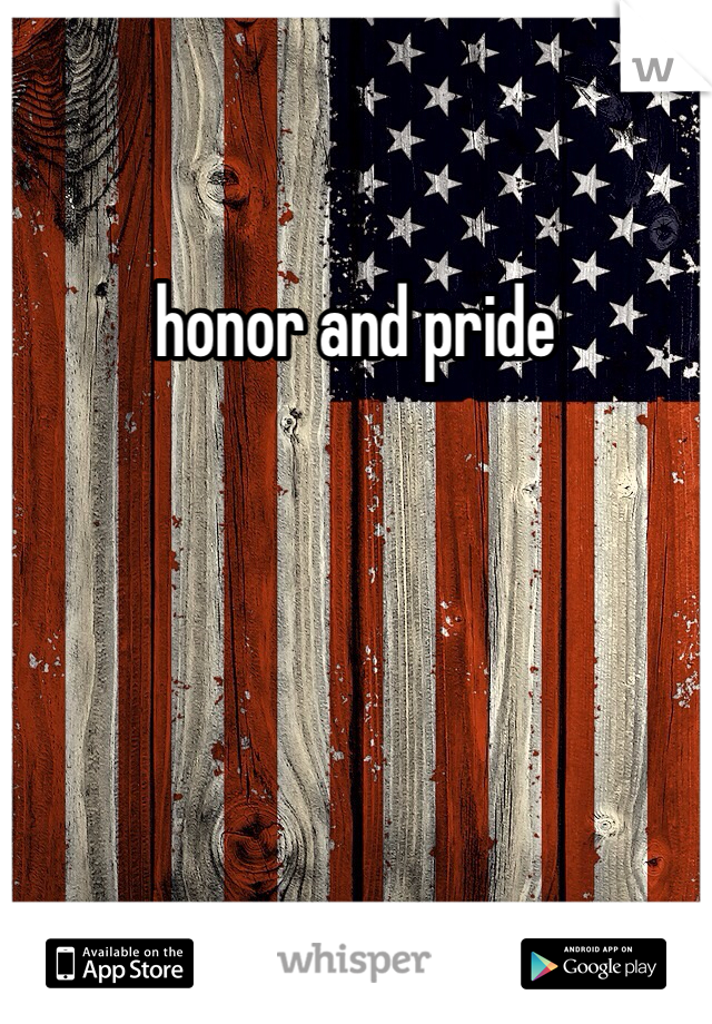 honor and pride
