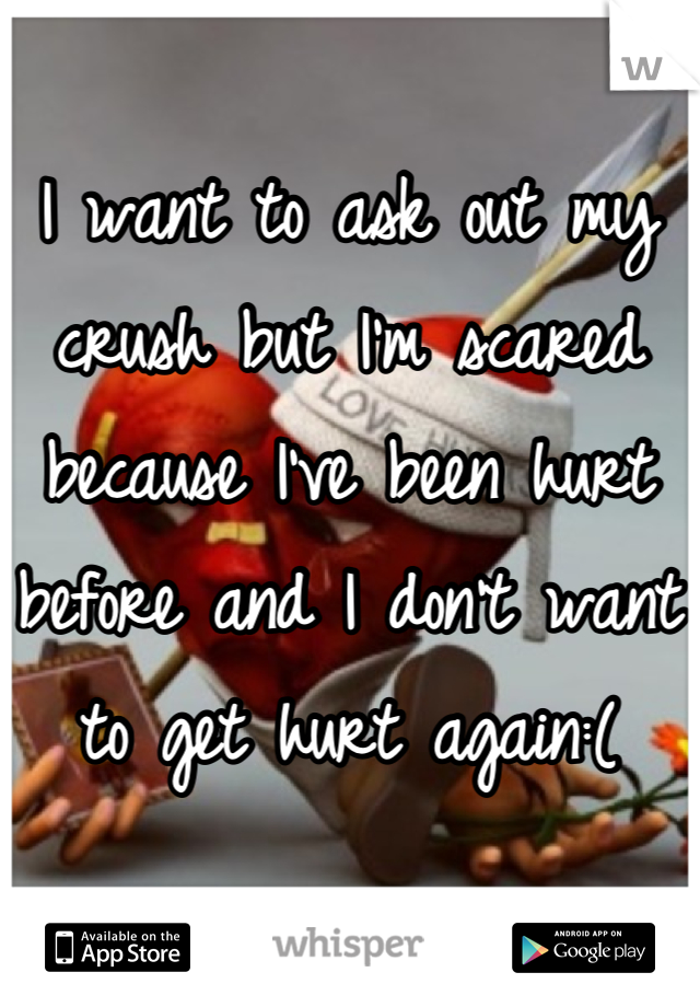I want to ask out my crush but I'm scared because I've been hurt before and I don't want to get hurt again:(