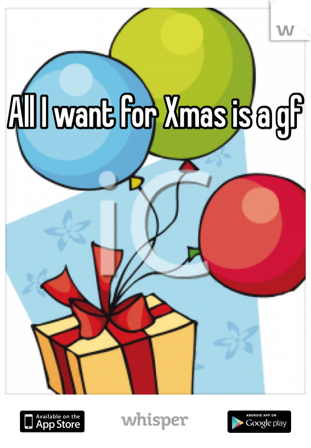 All I want for Xmas is a gf