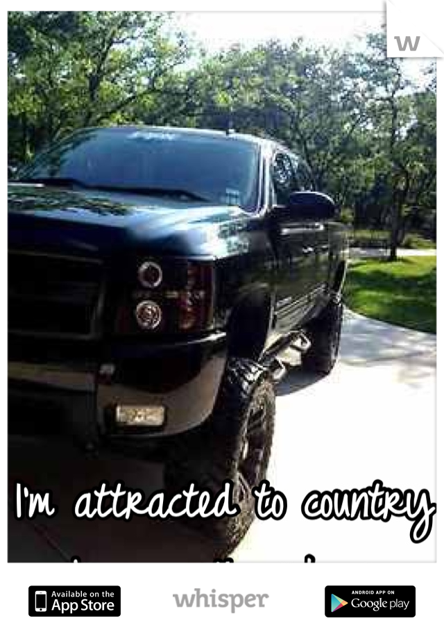 I'm attracted to country boys with pickups 