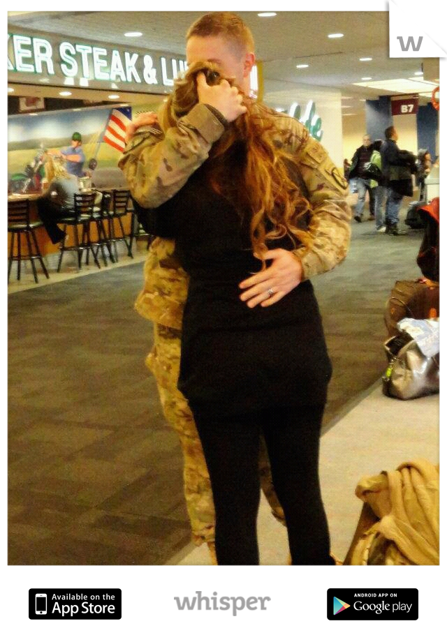 Glad he came back safe:)  I was always worried. But I always support his love for the Marines corps:) never gave up on him. 