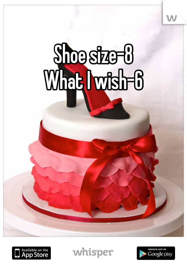 Shoe size-8
What I wish-6