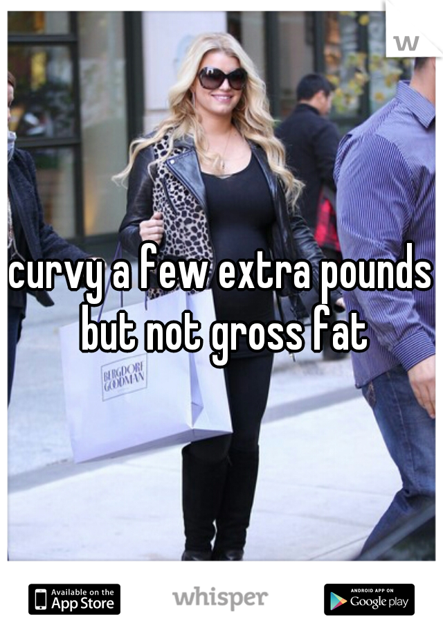 curvy a few extra pounds but not gross fat