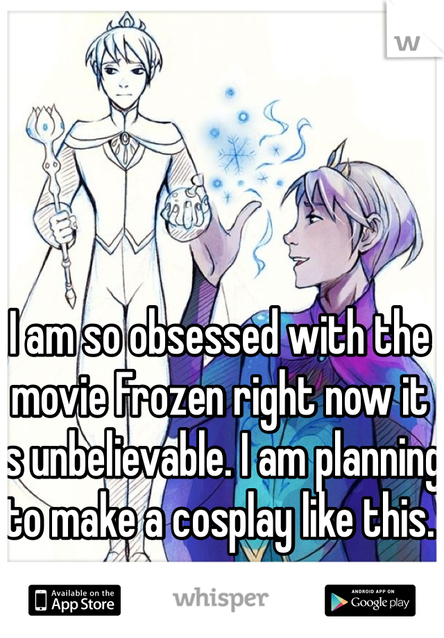 I am so obsessed with the movie Frozen right now it is unbelievable. I am planning to make a cosplay like this.