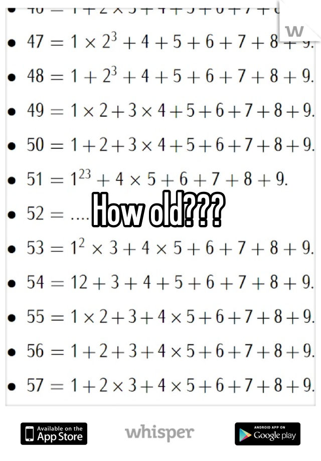 How old???