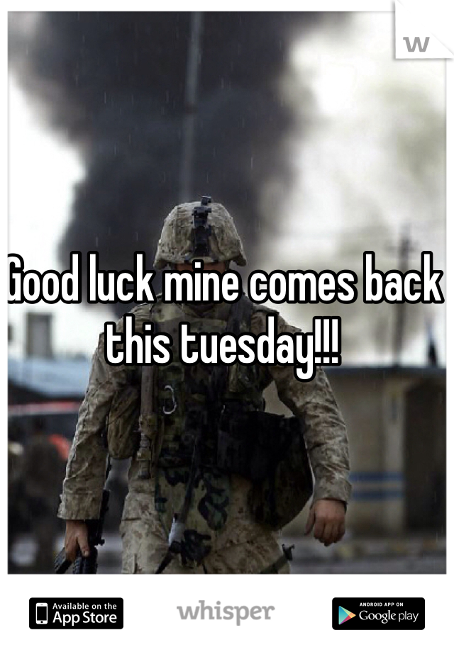 Good luck mine comes back this tuesday!!! 