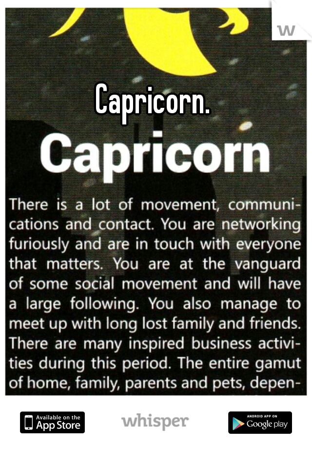 Capricorn. 