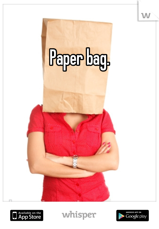 Paper bag.
