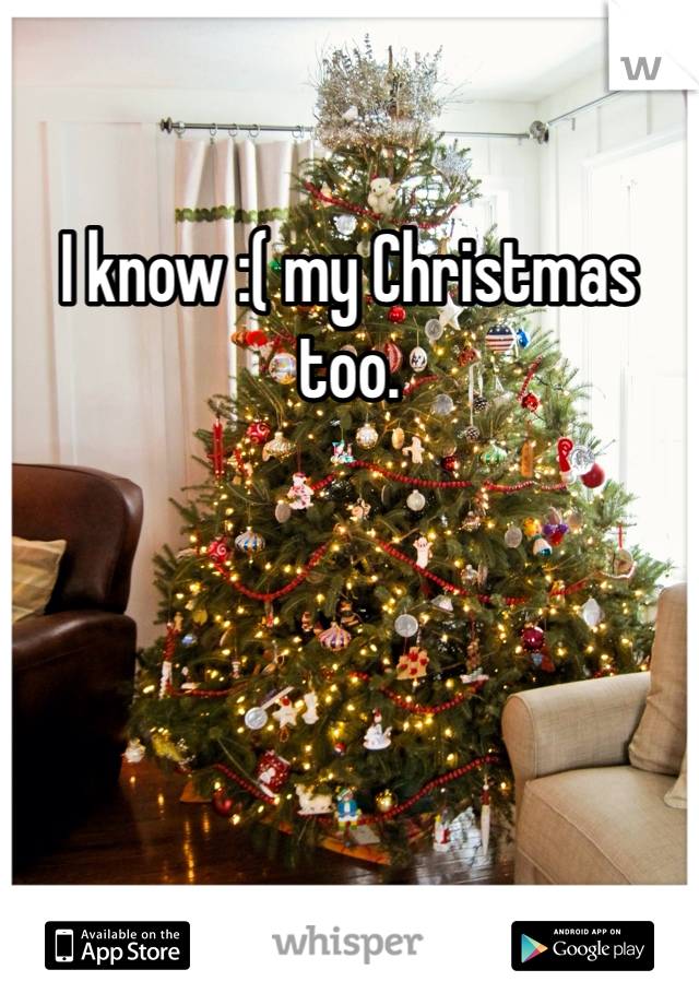 I know :( my Christmas too. 