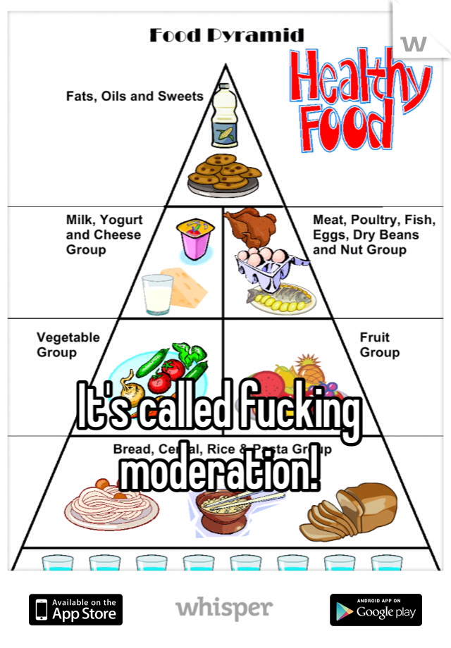 It's called fucking moderation!