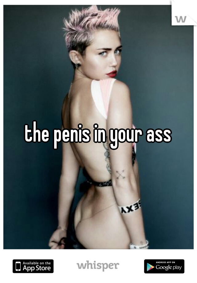the penis in your ass
