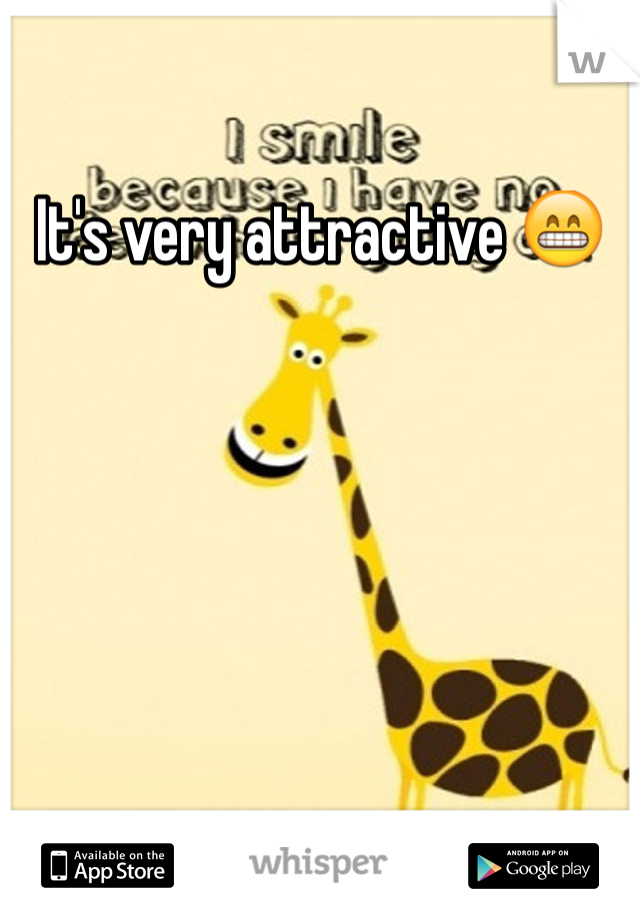 It's very attractive 😁