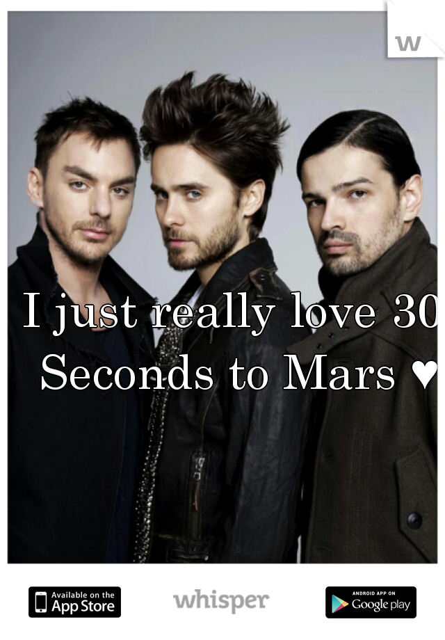 I just really love 30 Seconds to Mars ♥