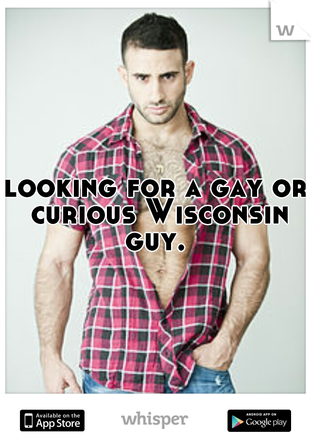 looking for a gay or curious Wisconsin guy. 