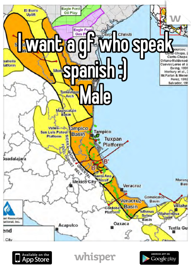 I want a gf who speak spanish :)
Male