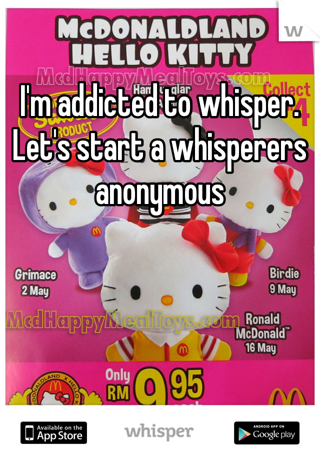 I'm addicted to whisper. Let's start a whisperers anonymous 