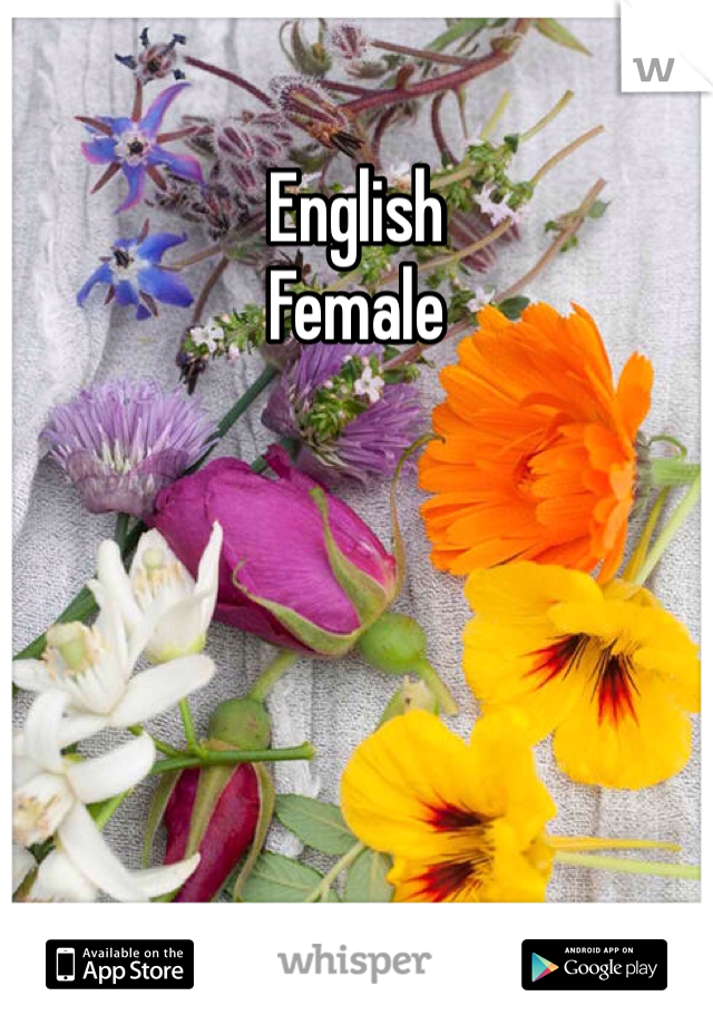 English
Female