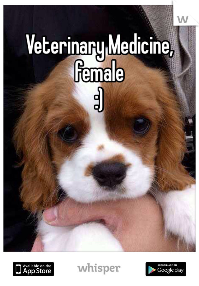 Veterinary Medicine, female
:)