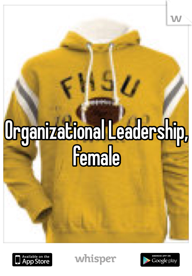 Organizational Leadership, female