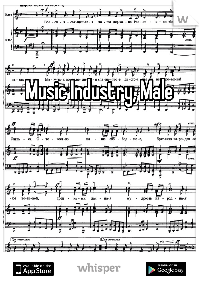 Music Industry, Male