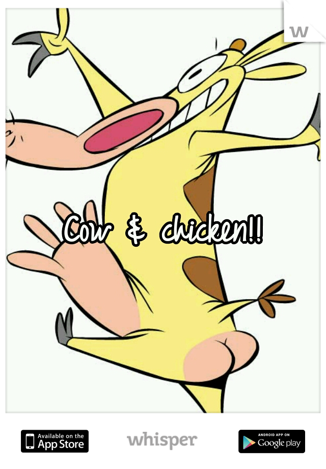 Cow & chicken!!