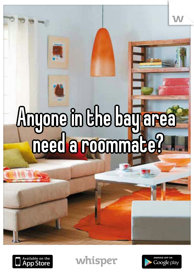 Anyone in the bay area need a roommate?