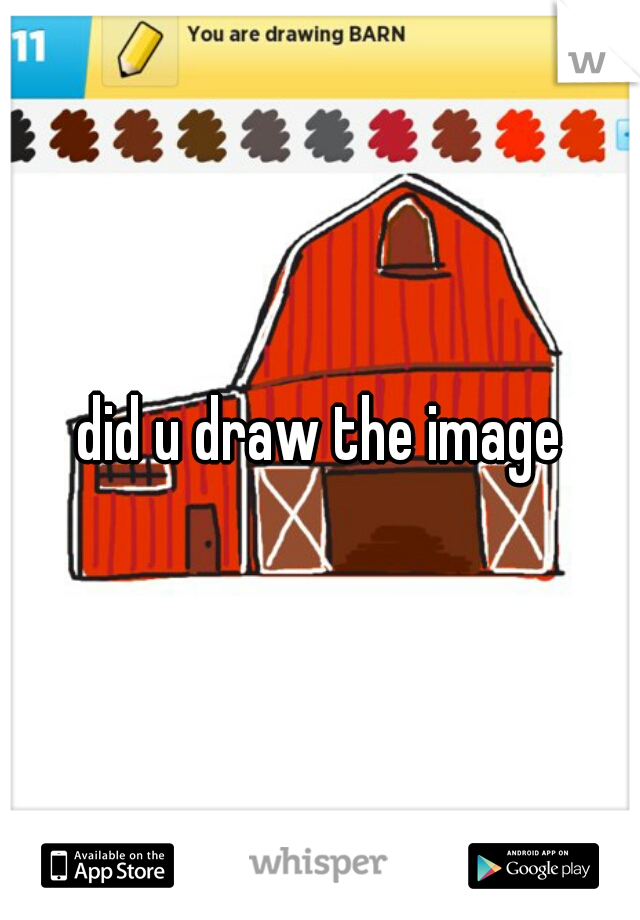 did u draw the image