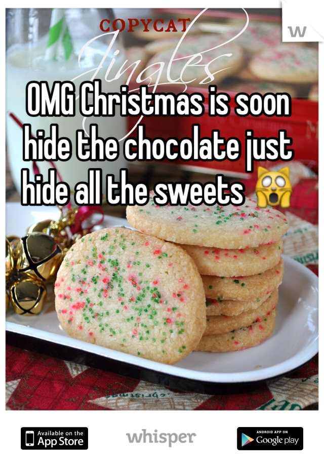 OMG Christmas is soon hide the chocolate just hide all the sweets 🙀 