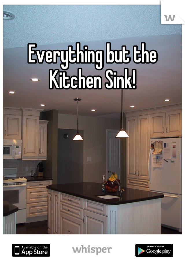 Everything but the Kitchen Sink!