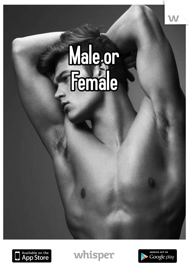 Male or
Female
