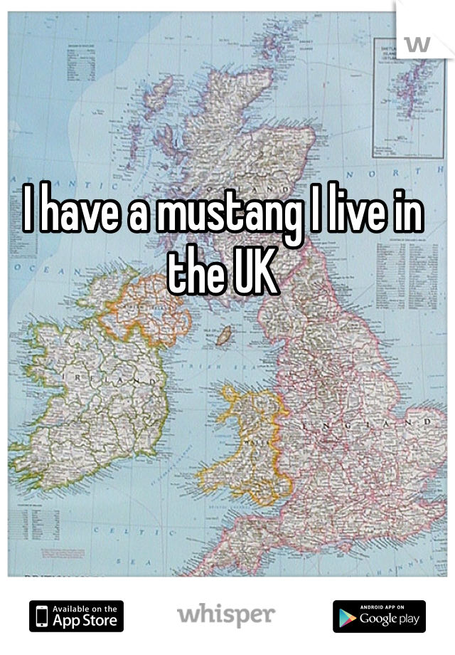 I have a mustang I live in the UK