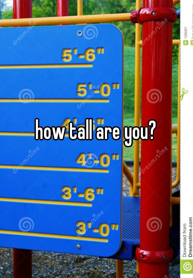 how-tall-are-you